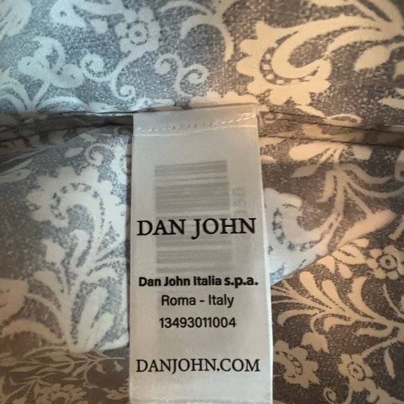 Dan John ๐ฎ๐น All Over Liberty Print shirt - Size M / 41EU snap buttons - Picture 7 of 8